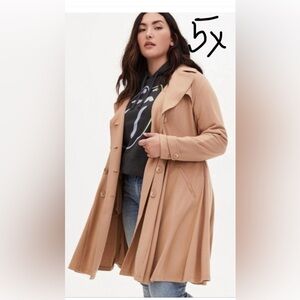 Torrid 5x Tan Trench Coat